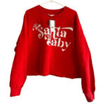 Grayson Threads  Santa Baby crewneck Red and White XL Photo 0