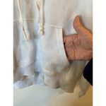 Aerie Tie-Dyed White and Blue Hoodie Sweatshirt Size Medium ￼ Photo 2
