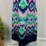 Gabby Skye  Geometric Print Sleeveless Shift Dress Multicolor Size 8 Photo 5