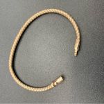 Sterling Silver Braided Woven Bangle Bracelet 925 Rci Turkey Push Clasp Photo 2