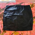 Forever 21 black faux leather mini pencil skirt Photo 0