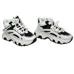 NWOT ~ Black & White Lace Front Workout Sneakers Athletic Shoes ~ EU 38 Photo 6