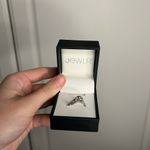 Sunflower Toi Et Moi Diamond Peridot 14k White Gold Ring 5 Photo 3