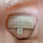 Michelle Mason  Pink Fuzzy Mock Neck Cropped Sweater size Small $388 Photo 7