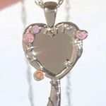 18K Sliver Plated Pendant Neckalce Silver Photo 4