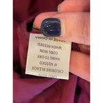 Amanda Uprichard GB X  Maroon Gwynnie Bee Long Sleeve Tie Neck Shift‎ Dress 2X Photo 8