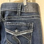 Silver Jeans  Women's Suki Slim Boot Dark Blue denim 31x31 back flap thick stitch Photo 3
