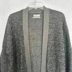 Urban Outfitters Open Cardigan Sz XS Gray Open Face Knit Cotton Oversized Casual Photo 3