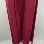 Birdy Grey  Doris Chiffon Ruffle Sleeveless Bridesmaid Dress in Cabernet Sz S NEW Photo 7