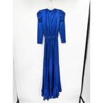 Retrofête Retrofete Flora Royal Blue Maxi Wrap Dress XS FLAWED NO BELT Photo 5