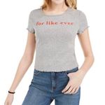 Love Tribe NWT  For Like Ever Heather Grey Large Tee Photo 0