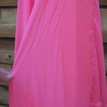 Anthropologie Mac Duggal Ruffle Tiered Cut Out Chiffon Gown 67911 Hot Pink Size  4 Photo 12