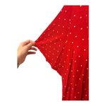 kim rogers  Red Polka Dot Button Blouse 1X Flowy Romantic Cottagecore Photo 3