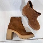 Dolce Vita Tan Suede Leather Platform Castor Ankle Boots Women’s 6.5 Chukka Photo 10