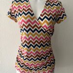 Boden USA Boden multicolored Chevron faux-wrap top Photo 1