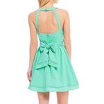 Lauren James Abigail Dress Size Large Seafoam Green Open Back Bow New Photo 1