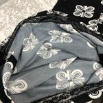 Vintage shirt dress made in California geometric black white long sleeve Size 10 Photo 6