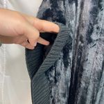 Skye's The Limit women's black plush faux fur turtleneck poncho sweater small Photo 1