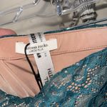 Mistress Rocks tube top NEW Teal and Green Lace large lined Photo 2