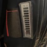 Andrew Marc Vintage 90s Black Cowhide Leather Trench Coat Jacket Photo 3