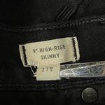 Madewell SZ 27 TALL 9" High Rise Skinny Jeans Zip-Fly Stretch Black Photo 8