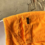 Roxy Vintage 90s Orange Corduroy Patch Pocket High Rise Shorts 24 1 Y2K Surfer Photo 4