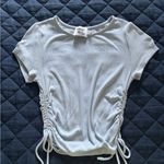 Princess Polly  Blue Side-Tie Crop Top Photo 1