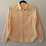Alex Mill Pink Peach Button Down Long Sleeve Shirt 100% Cotton Women size Medium Orange Photo 0