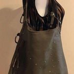 Carla Mancini purse Olive green silver hardware like new Photo 0