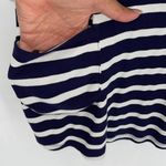 Beach Break Womens Classic Striped Hooded Tunic White‎ Navy Blue Size Large Photo 3