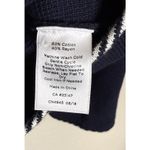 Talbots  Womens XL Navy Blue Sweater Blazer Pockets Nautical Beach Preppy Classic Photo 4