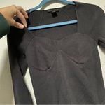 House of Harlow  1960 Black Ribbed Knit Blouse Photo 3