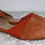 Eileen Fisher Asha Su Flats Women's D'orsay Suede Pointed Toe Orange SZ 6.5 Photo 0