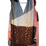 Maeve Anthropologie  Fantasia Metallic Clip Dot Top -  Size 4 Photo 2