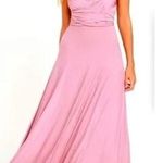 Lulus Lulu’s Tricks of the Trade Pink Maxi Dress, Size Medium, New with Tag, Versatile Photo 0