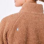 FIGS On-Shift High Pile Fleece Bomber Jacket in Macchiato, Size X-Small Photo 6