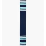 Talbots  blue stripe fair isle scarf NWT Photo 4