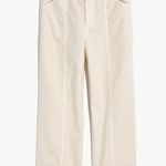Madewell Moleskin High Rise Tapered Curves Leg Pants Sz 4 Butter Yellow Cotton Photo 2