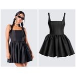 Finesse Black Corset Belle Structured Full Skirt Mini Dress Plus Size 1X Photo 1