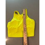 Athleta  Yellow Crop Top‎ Racerback Tank Top women's medium Sleeveless Activewear Photo 4