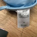 Wild Fable Women's Light Blue Cut-Out Front Bralette Bikini Top - Small - NWT Photo 1