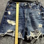 American Eagle  Outfitters Cut-Off Jean Shorts Womens 2 Blue Denim Distressed Photo 2