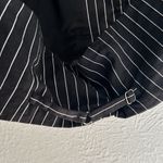 Anthropologie Maeve by  Pinstripe Halter Vest Top Tailored Chic Sz 0 Black Photo 4