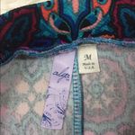 Alya Blue Multi Color Ikat Print Pleated Skater Skirt Size Medium Photo 3