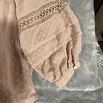 Indigo Soul Babydoll Top Shirt Women 2XL Pink Swiss Dot Summer Fairy Earthy Boho Size undefined Photo 12