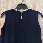 Loft Women's Eyelet Mixed Media Sweater Tank Forever Navy Photo 8