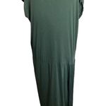Banu Bora maxi fringe loop hem casual dress in deep forest green size S Photo 1