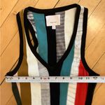 Cinq a Sept Stara Striped Midi Dress Black Photo 8