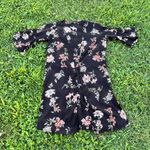 Angie  Black Floral Kimono Photo 2