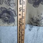 CAbi Silk Ruffle Blouse Womens Small Beige Gray Floral Print Sleeveless Career Photo 9